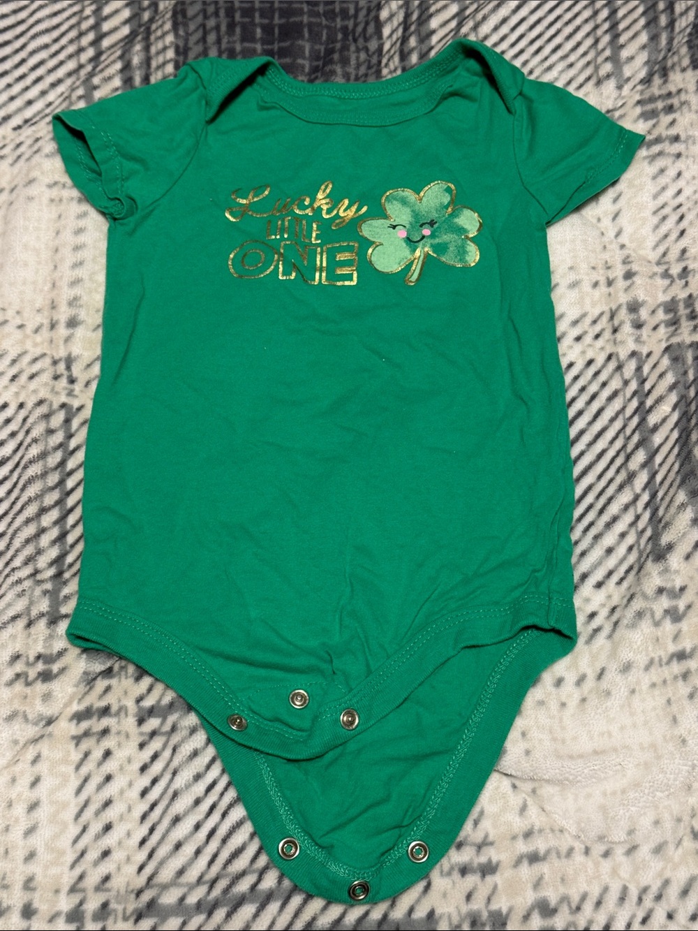 St.Patrick’s Day Green 'Lucky Little One' Baby One-Piece
